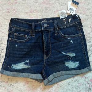 Denim High Rise Shorts